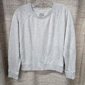 J Crew Gray/Cream Crewneck Sweatshirt